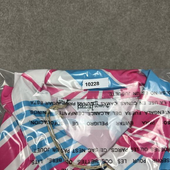 NEW Kenny Flowers Polo Shirt Mens Medium Ocean Drive Golf Performance Stretch - Picture 10 of 10